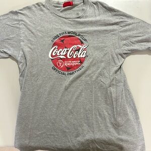 2002 Official FIFA World Cup Korea Japan Coca-Cola sponsored Large T-Shirt